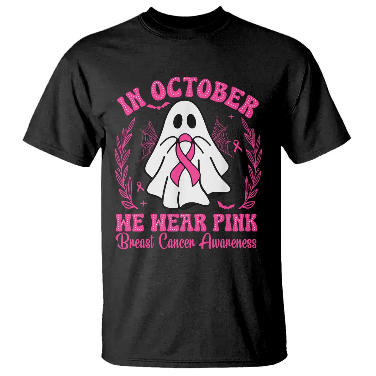Breast Cancer Support T Shirt In October We Wear Pink
