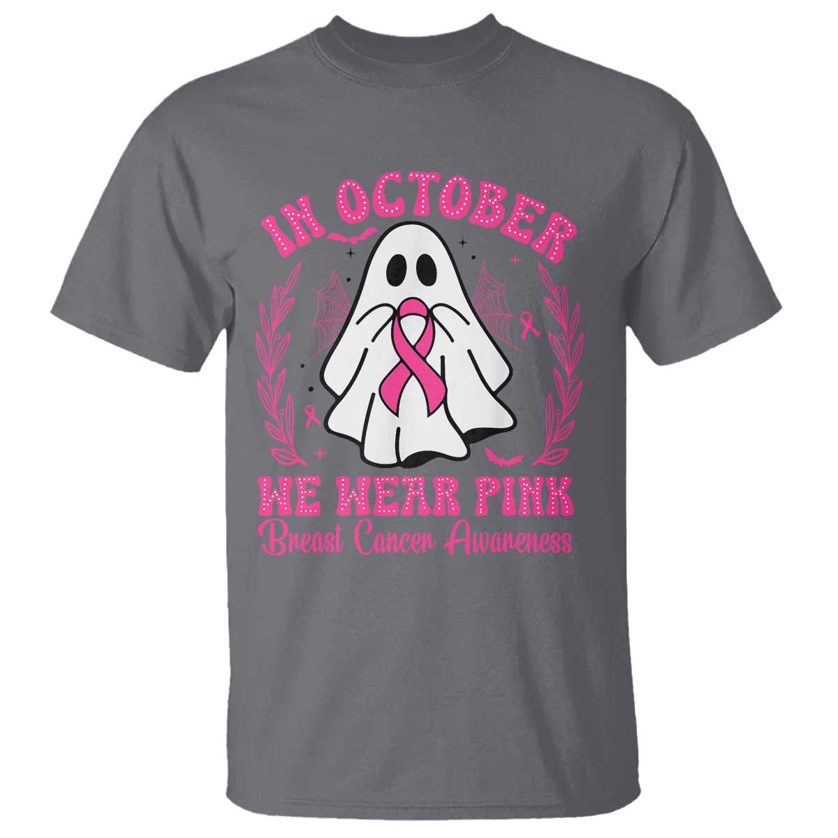 Breast Cancer Support T Shirt In October We Wear Pink