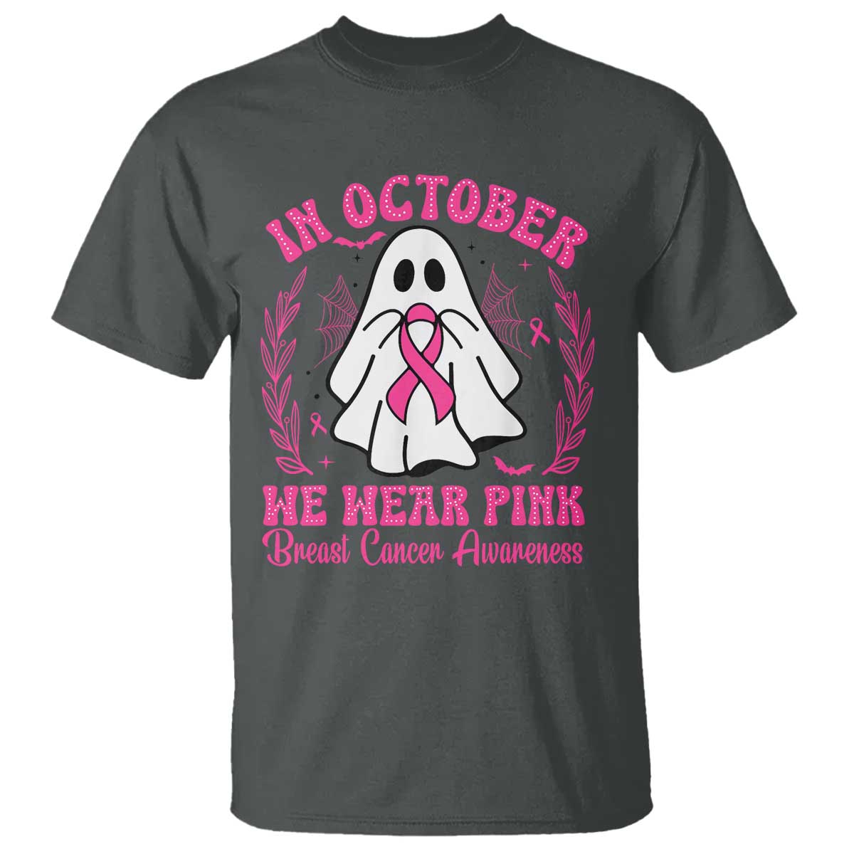 Breast Cancer Support T Shirt In October We Wear Pink
