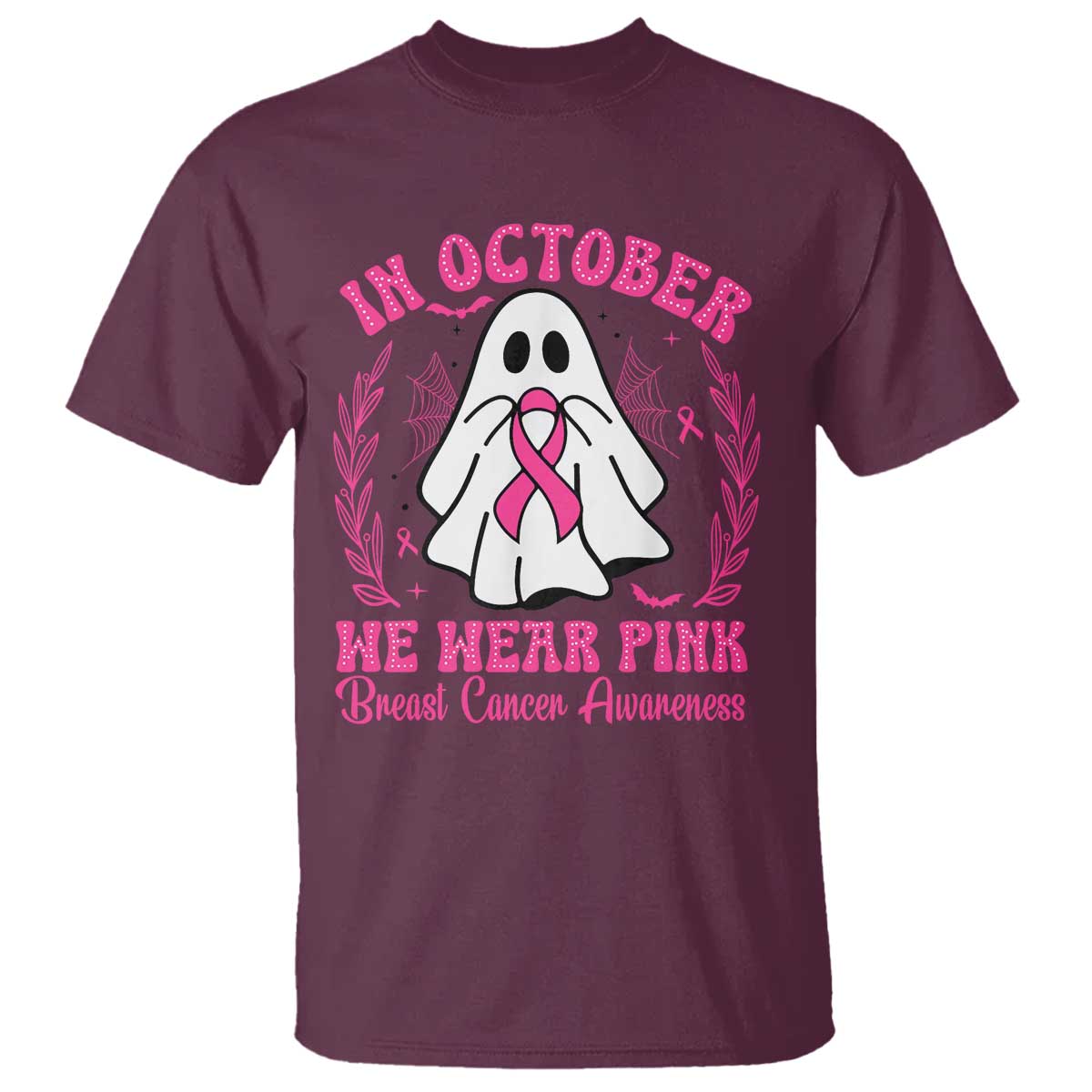 Breast Cancer Support T Shirt In October We Wear Pink