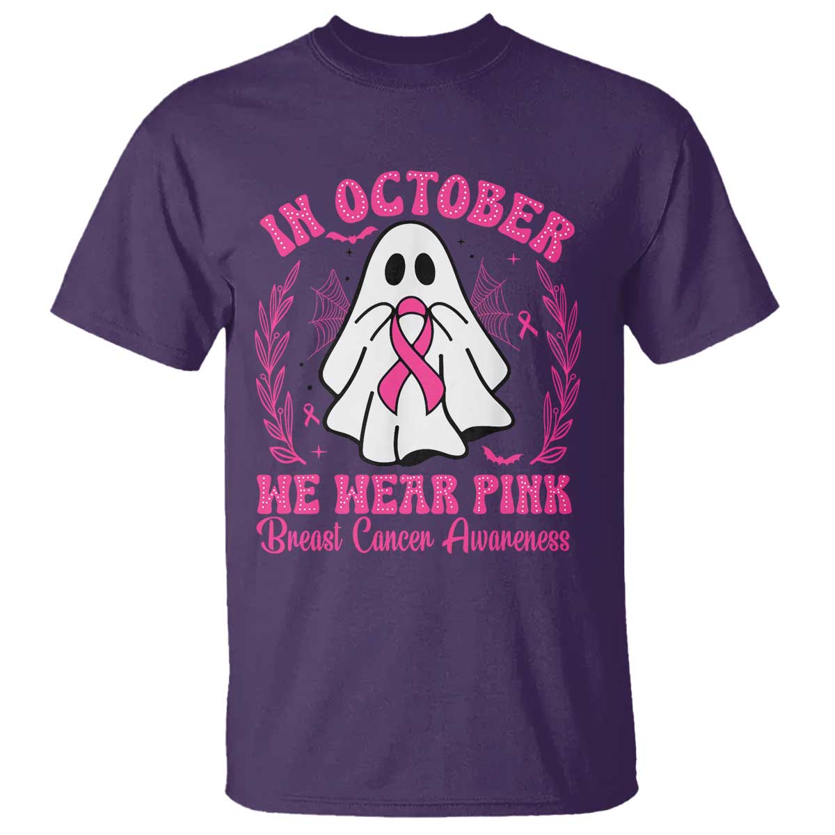 Breast Cancer Support T Shirt In October We Wear Pink