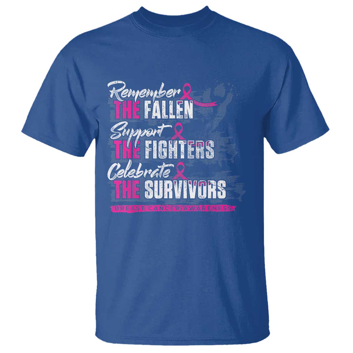 Breast Cancer Support T Shirt Remember The Fallen Support The Fighters