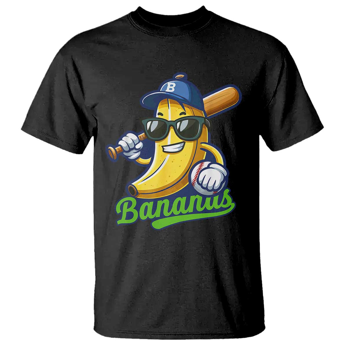 cute-banana-graphics-t-shirt-funny-sports-baseball-lover