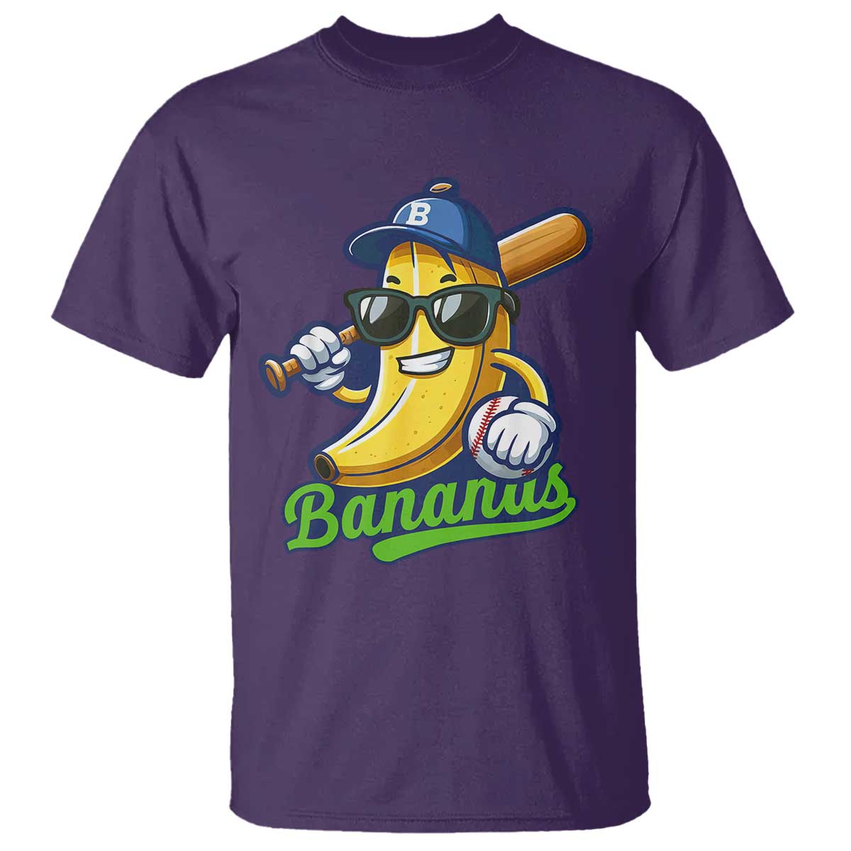 cute-banana-graphics-t-shirt-funny-sports-baseball-lover