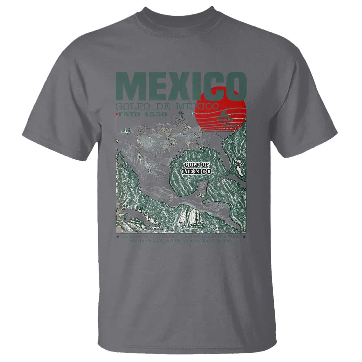 gulf-of-mexico-estd-1550-t-shirt-golfo-de-mexico-historic-map-retro-graphic