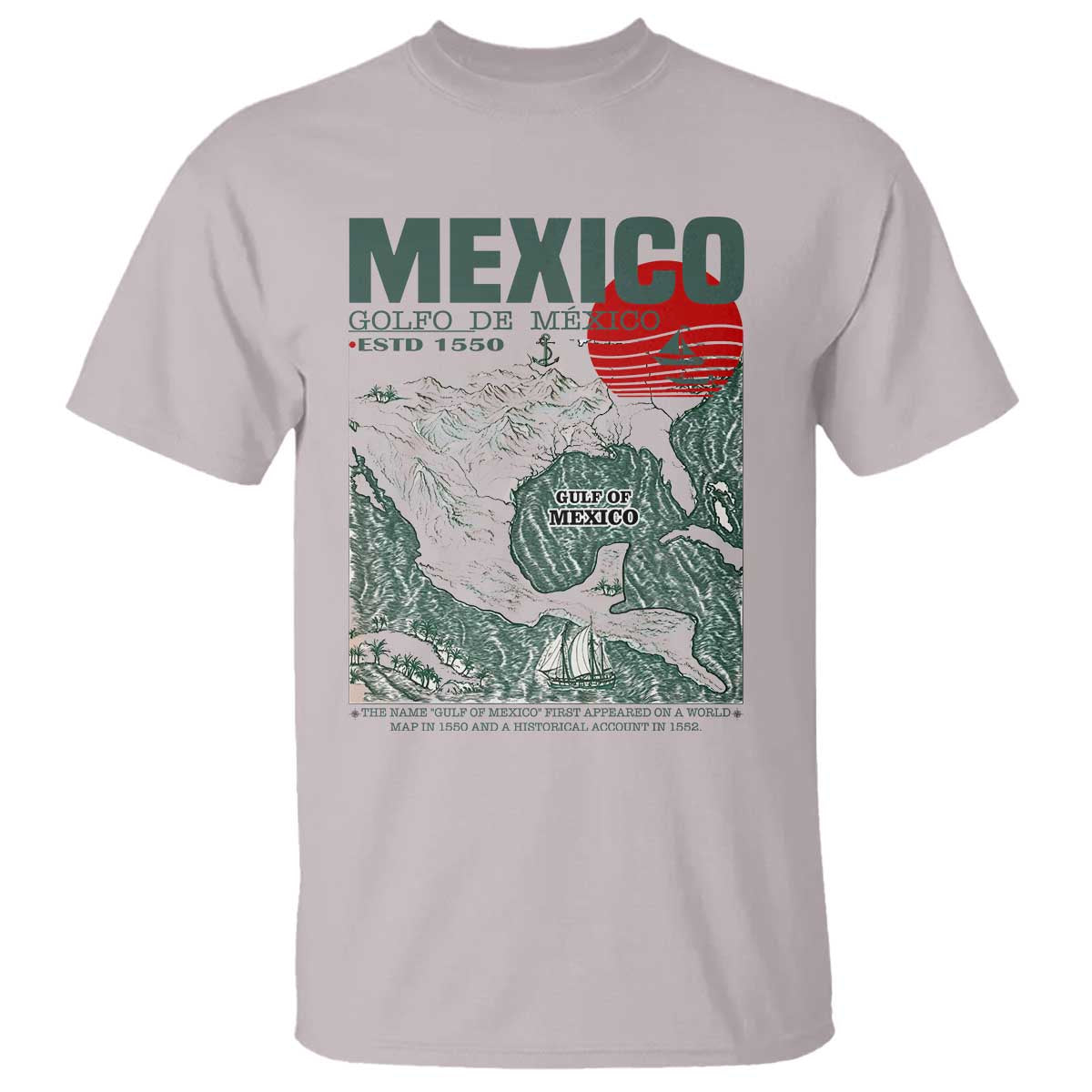 gulf-of-mexico-estd-1550-t-shirt-golfo-de-mexico-historic-map-retro-graphic