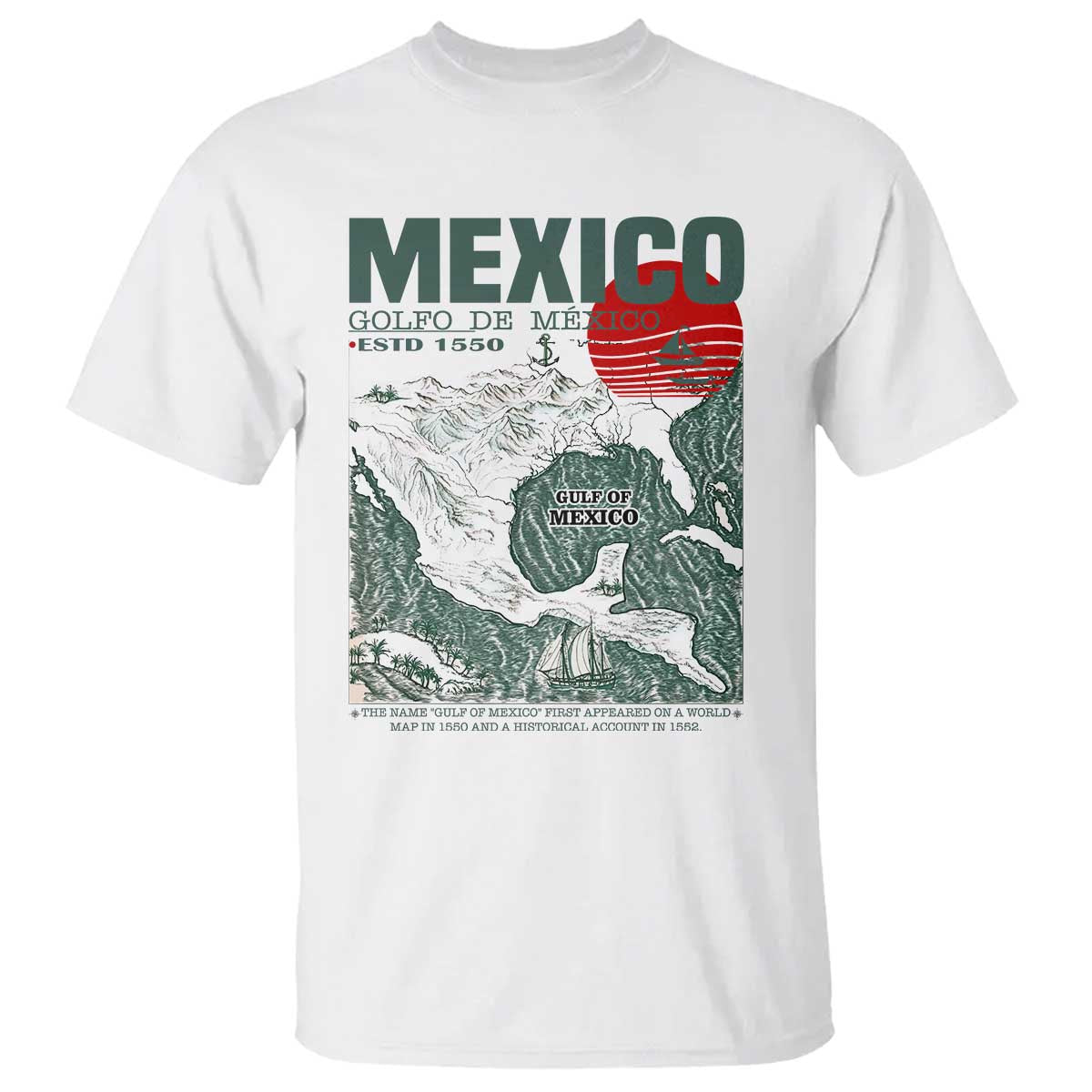 gulf-of-mexico-estd-1550-t-shirt-golfo-de-mexico-historic-map-retro-graphic