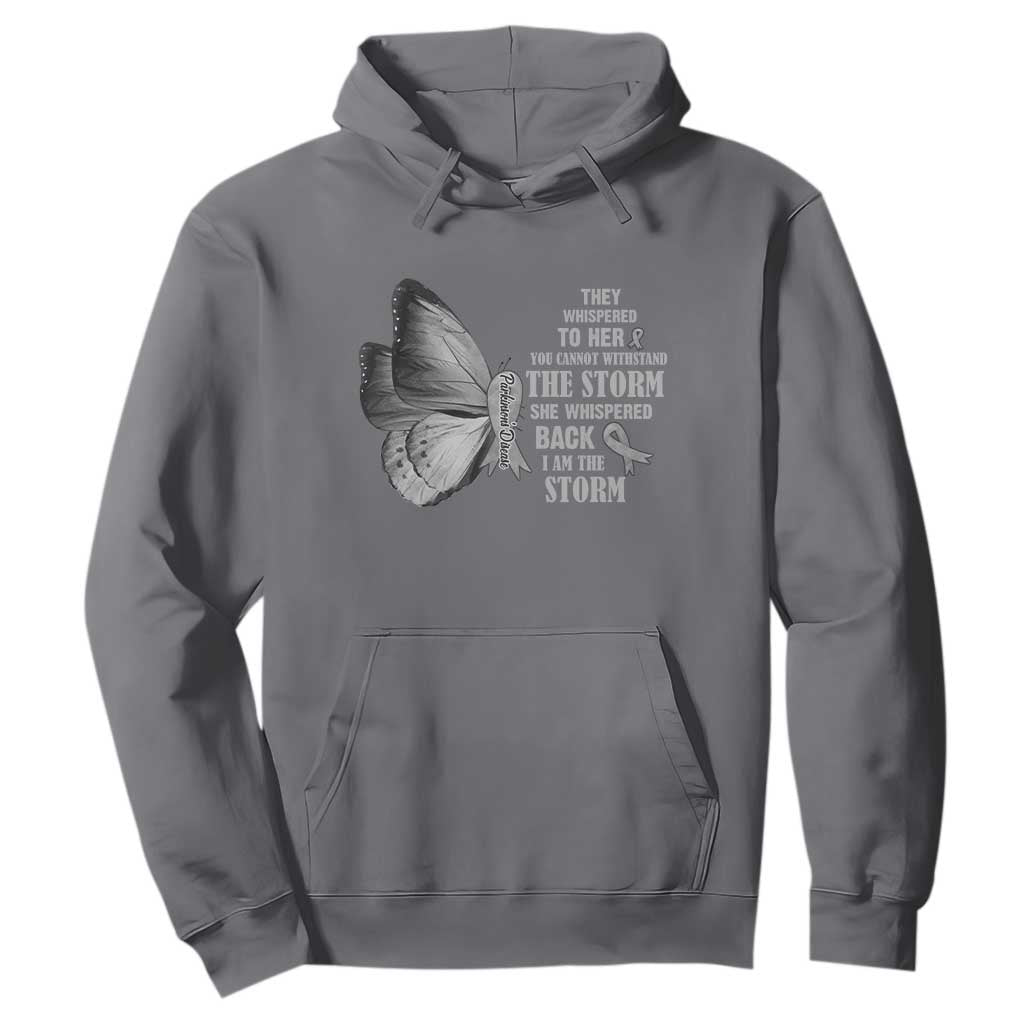Parkinson's Support Squad Hoodie She Whispered Back I Am The Storm