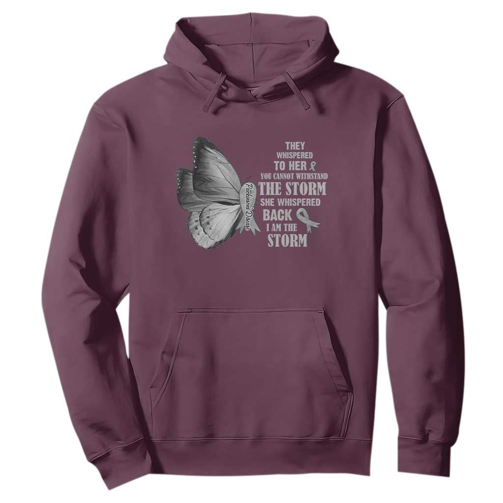 Parkinson's Support Squad Hoodie She Whispered Back I Am The Storm