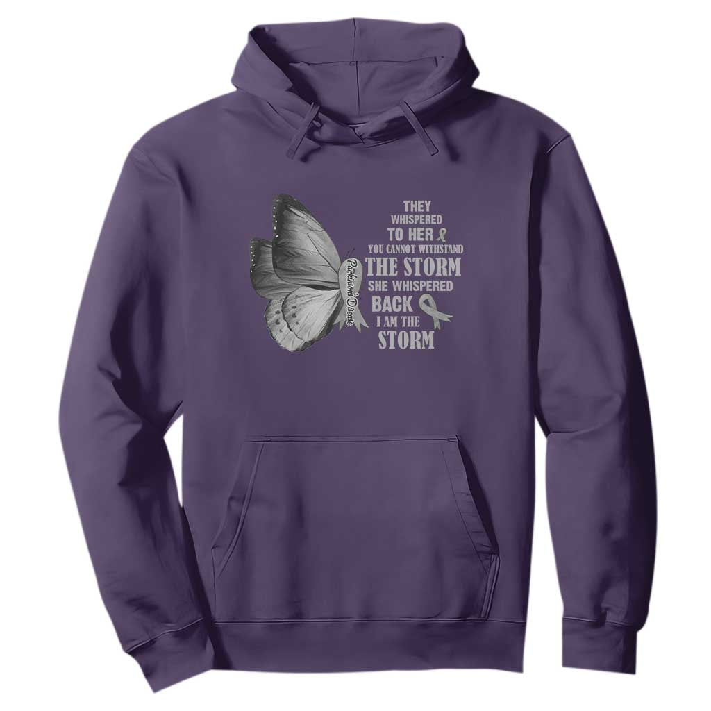 Parkinson's Support Squad Hoodie She Whispered Back I Am The Storm