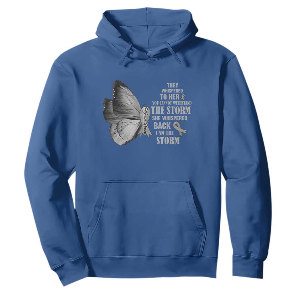 Parkinson's Support Squad Hoodie She Whispered Back I Am The Storm