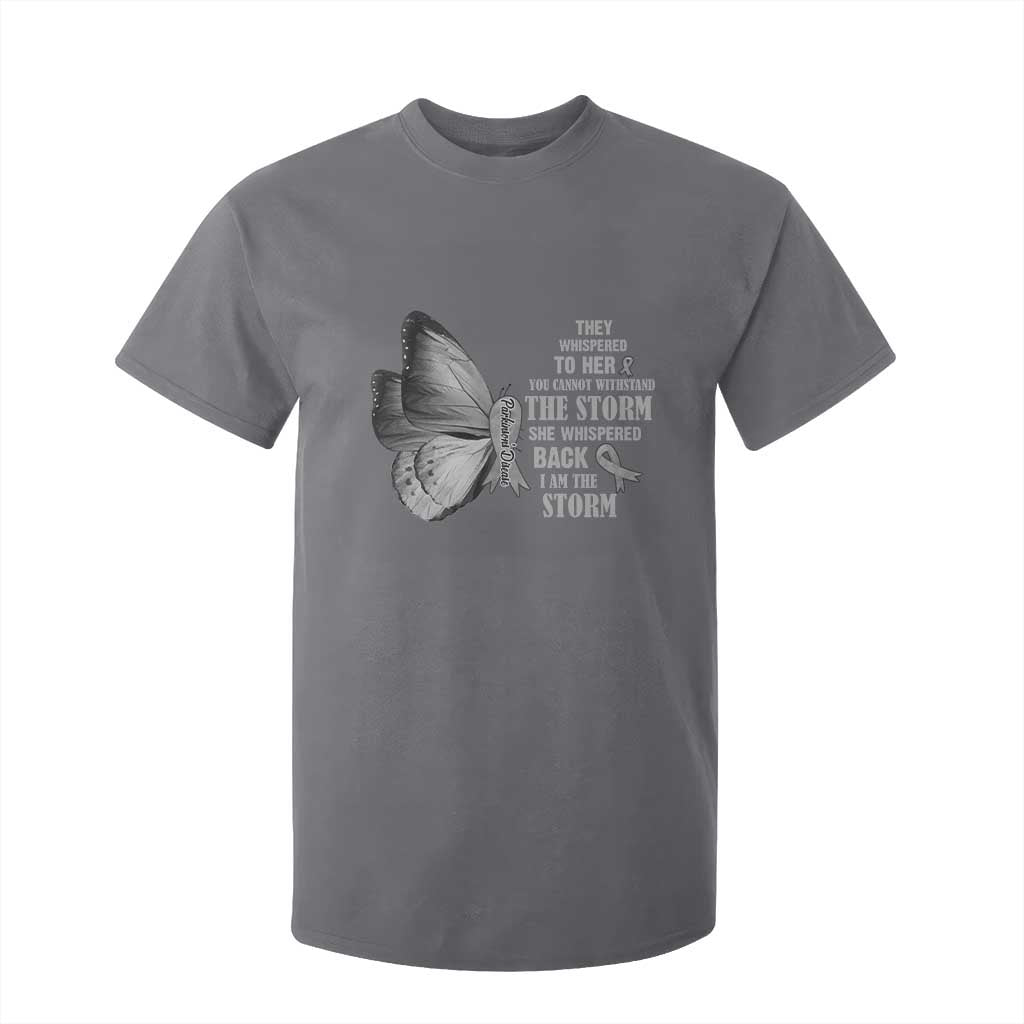Parkinson's Support Squad T Shirt For Kid She Whispered Back I Am The Storm
