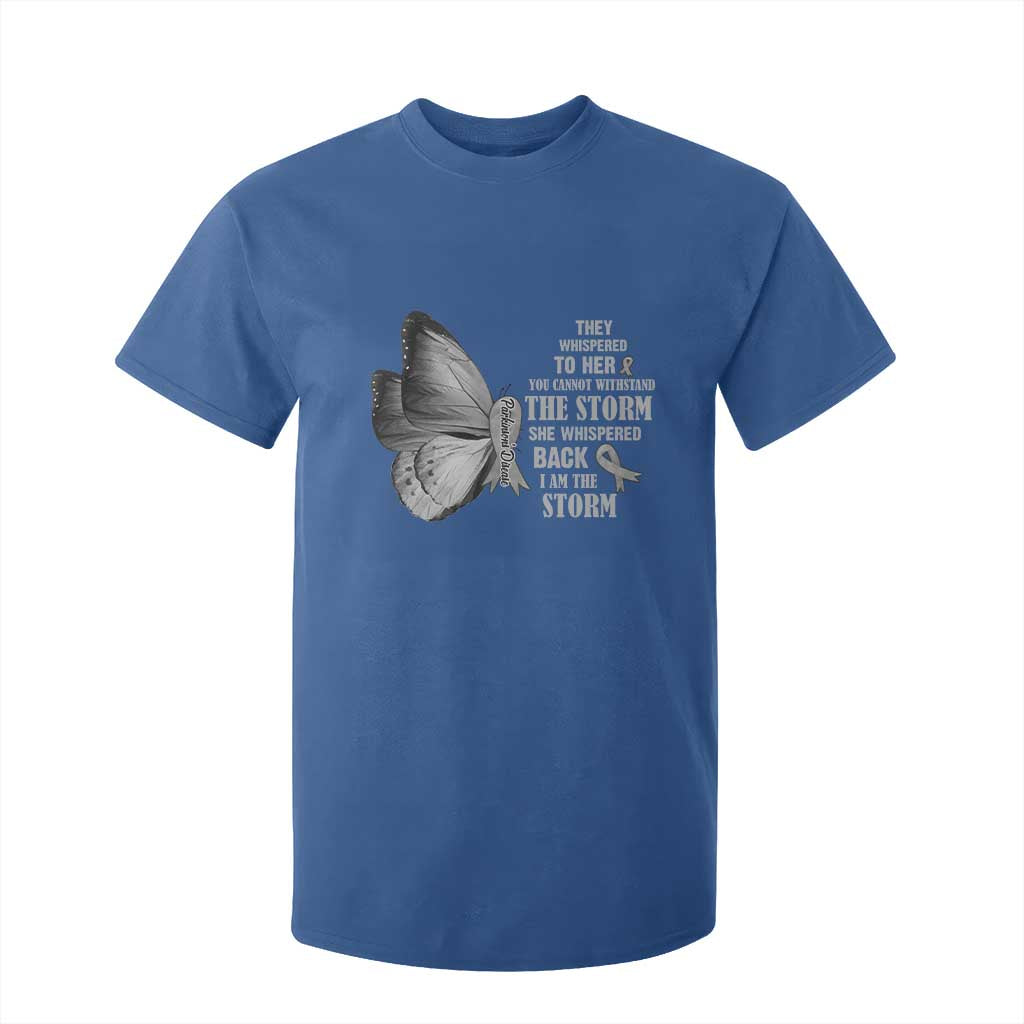 Parkinson's Support Squad T Shirt For Kid She Whispered Back I Am The Storm