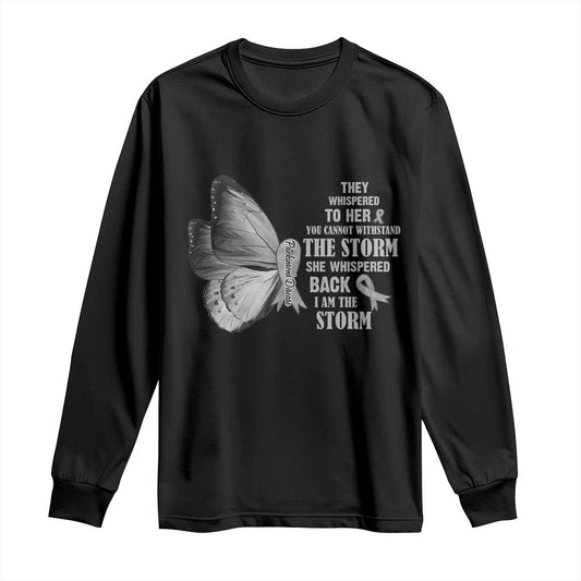Parkinson's Support Squad Long Sleeve Shirt She Whispered Back I Am The Storm