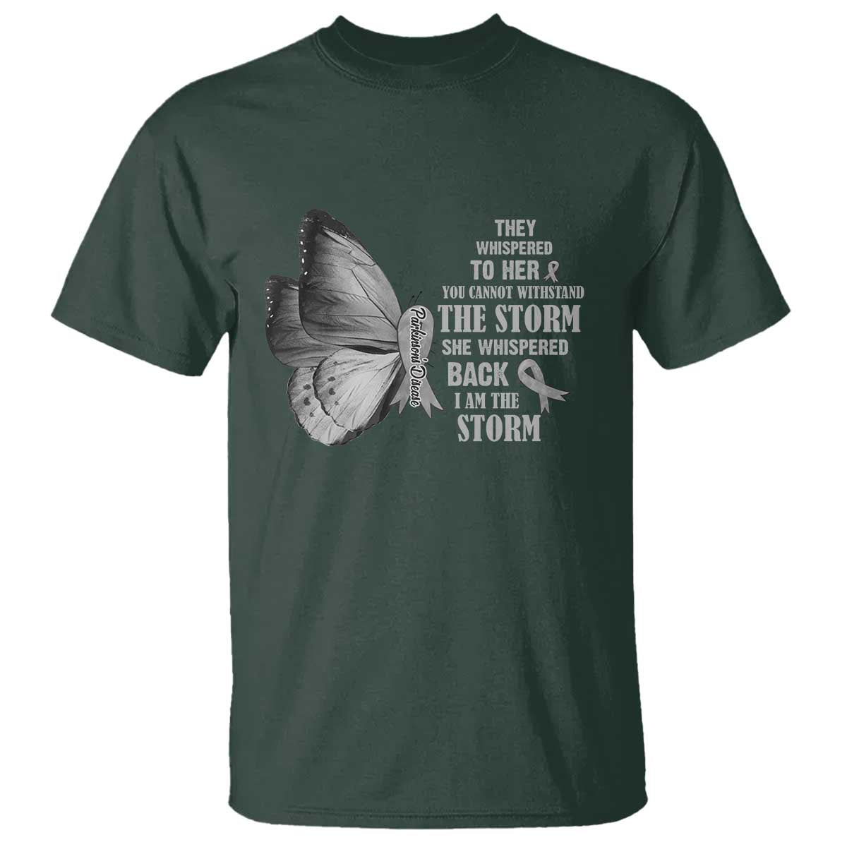 Parkinson's Support Squad T Shirt She Whispered Back I Am The Storm