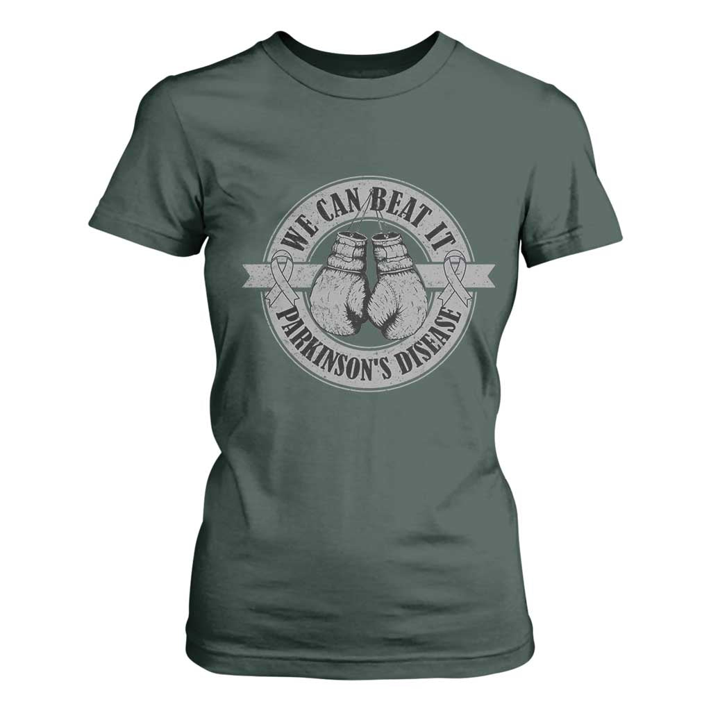 Parkinson's Warrior T Shirt For Women We Can Beat It Boxing Fight Against Parkinsons