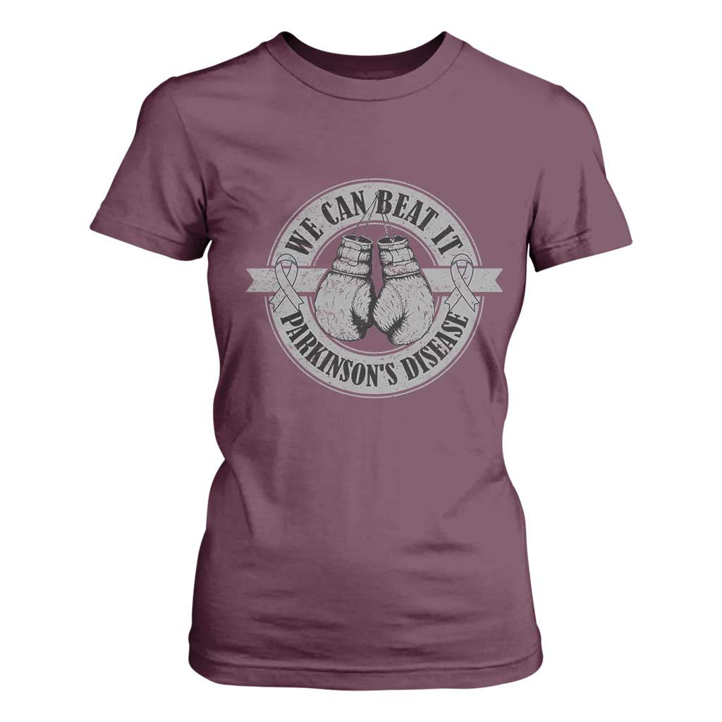 Parkinson's Warrior T Shirt For Women We Can Beat It Boxing Fight Against Parkinsons