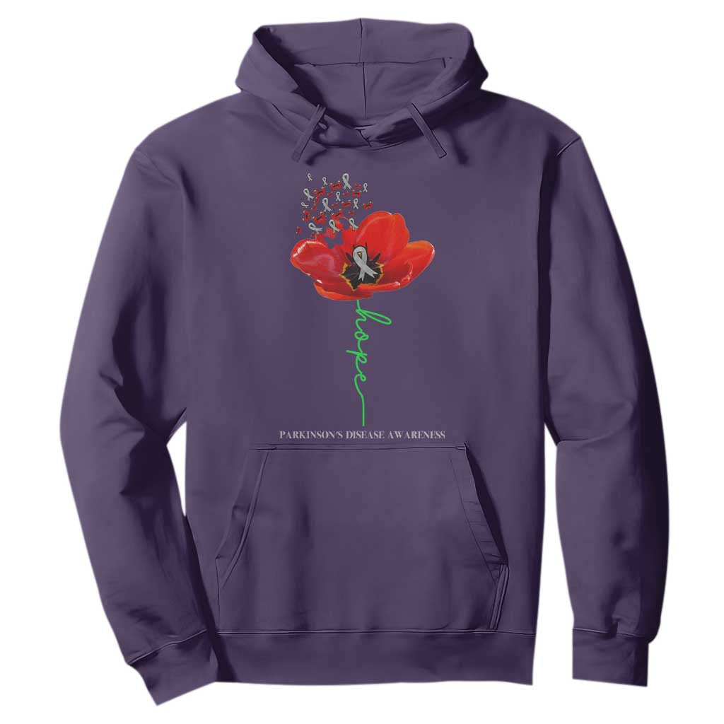 Parkinson's Support Hoodie Faith Hope Tulips Parkinsons Warrior
