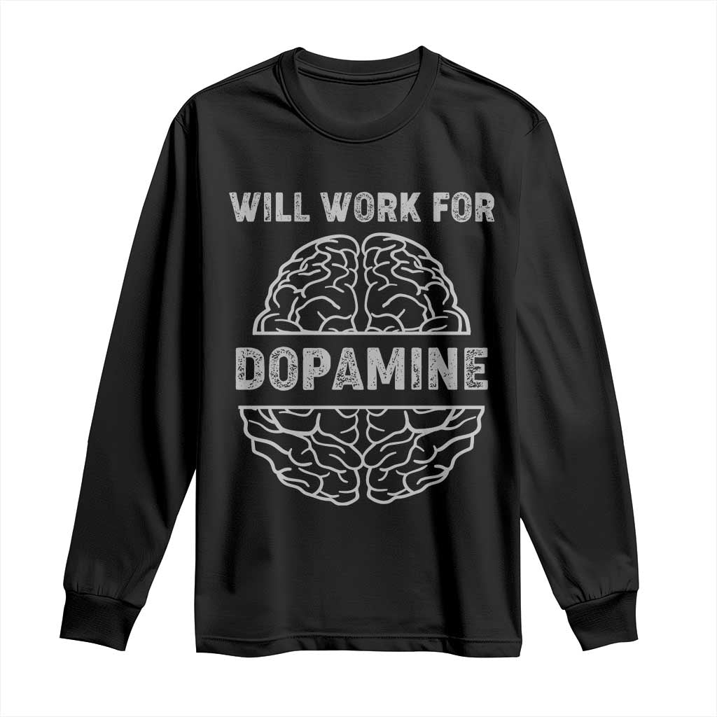 Parkinson's Support Long Sleeve Shirt Work For Dopamine Parkinsons Warrior