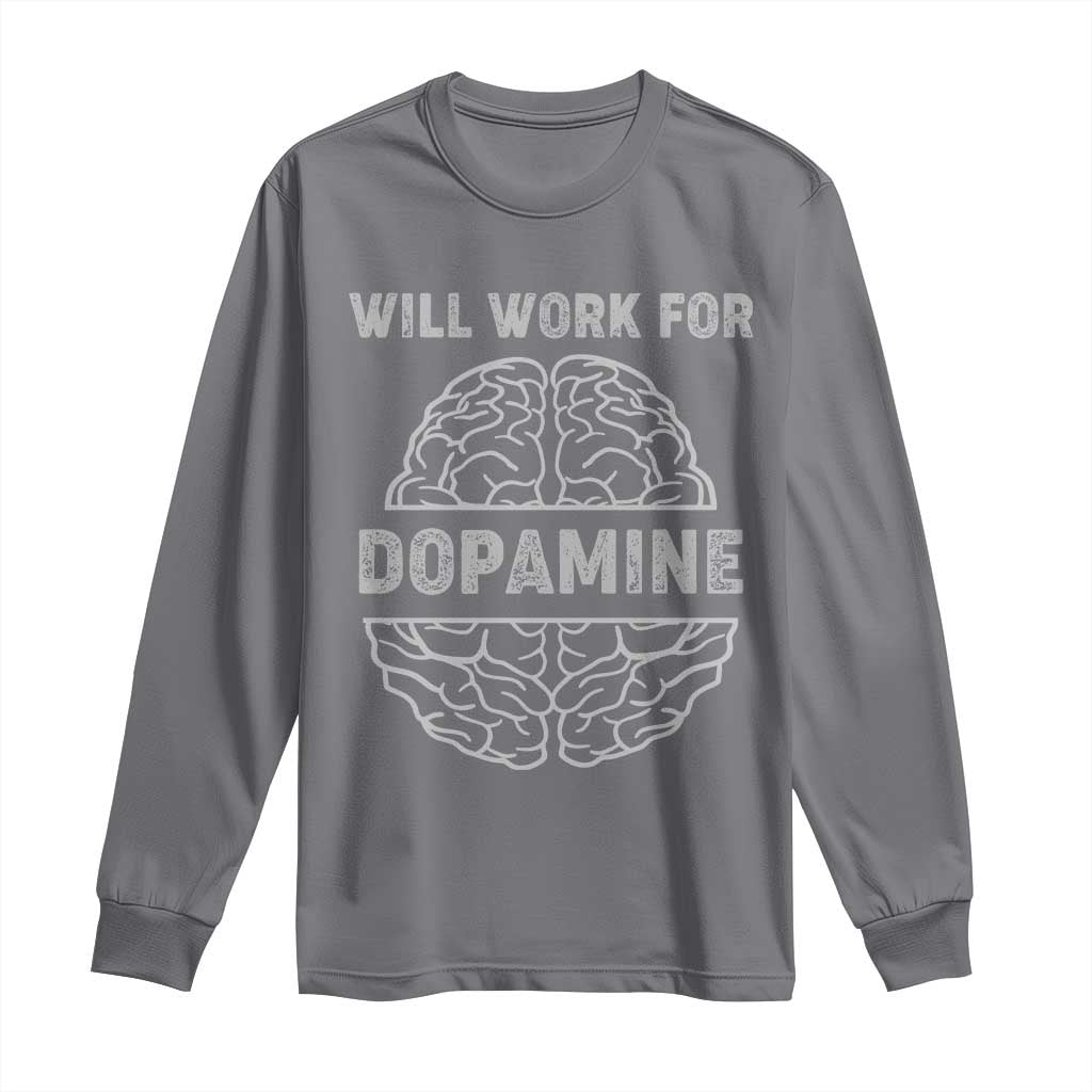 Parkinson's Support Long Sleeve Shirt Work For Dopamine Parkinsons Warrior