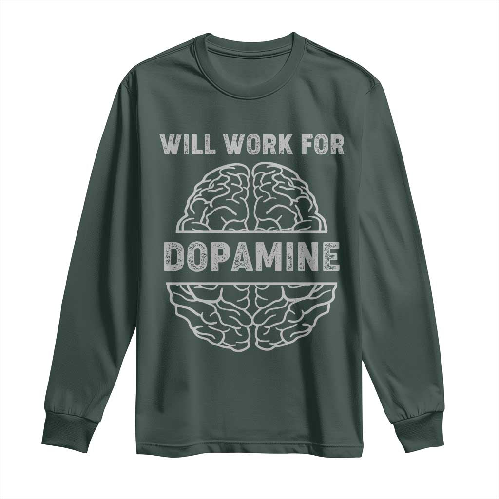 Parkinson's Support Long Sleeve Shirt Work For Dopamine Parkinsons Warrior