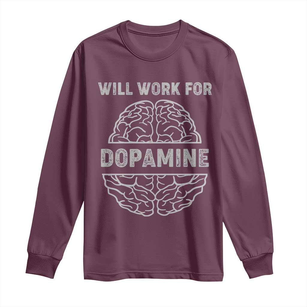 Parkinson's Support Long Sleeve Shirt Work For Dopamine Parkinsons Warrior
