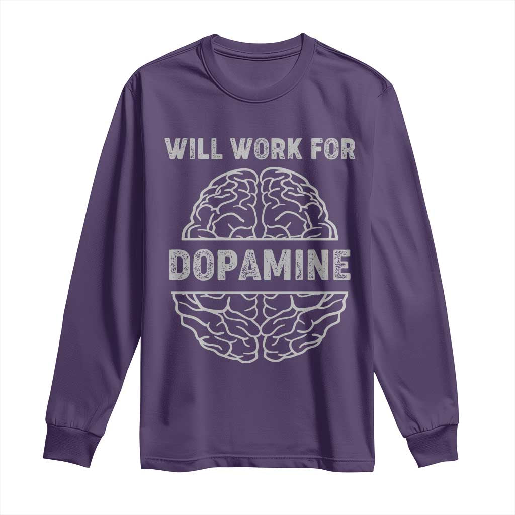 Parkinson's Support Long Sleeve Shirt Work For Dopamine Parkinsons Warrior