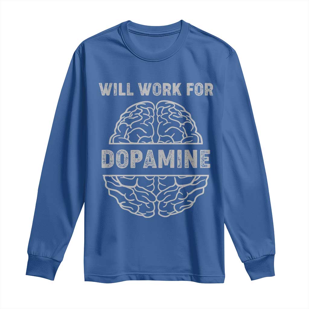 Parkinson's Support Long Sleeve Shirt Work For Dopamine Parkinsons Warrior