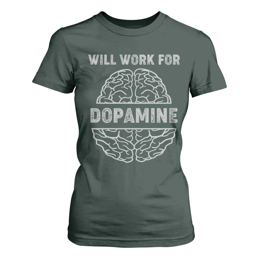 Parkinson's Support T Shirt For Women Work For Dopamine Parkinsons Warrior