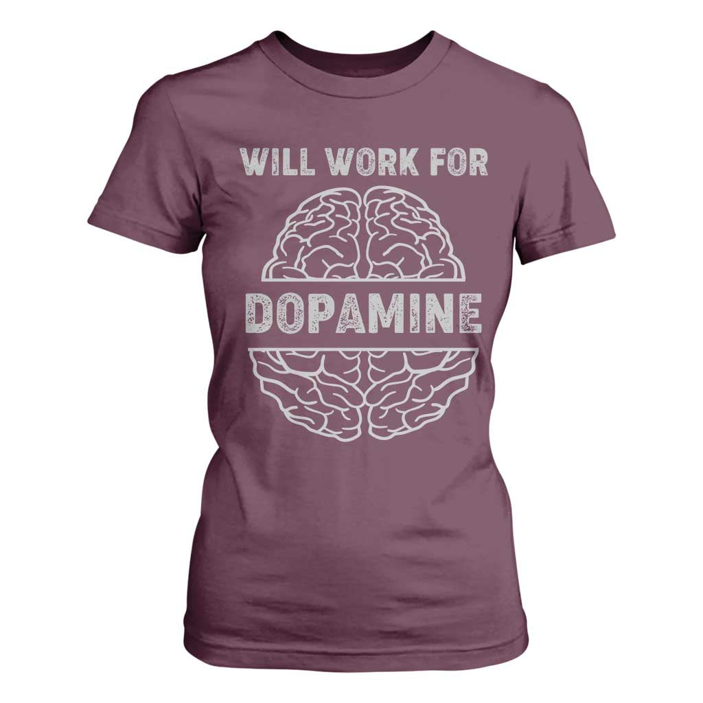 Parkinson's Support T Shirt For Women Work For Dopamine Parkinsons Warrior