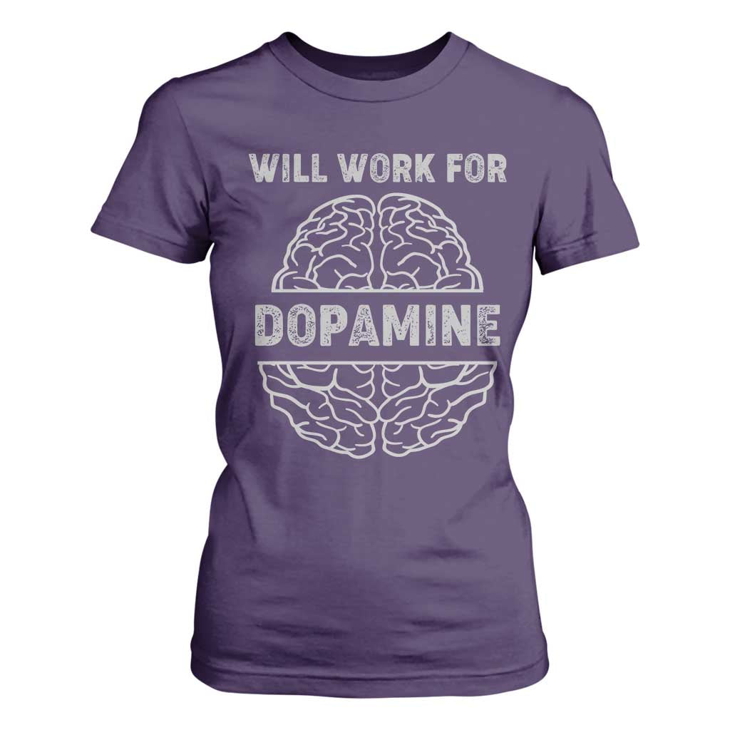 Parkinson's Support T Shirt For Women Work For Dopamine Parkinsons Warrior