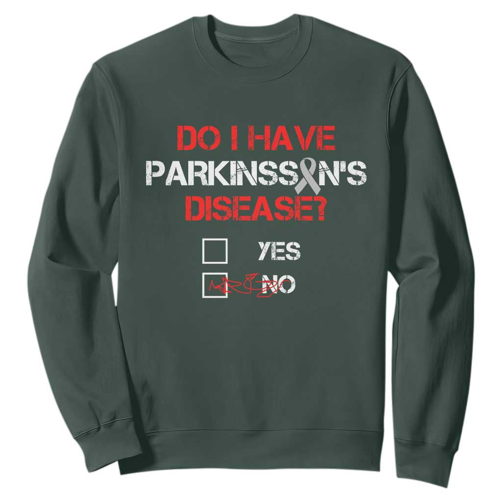 Parkinson's Support Sweatshirt Yes No Warrior Survivor