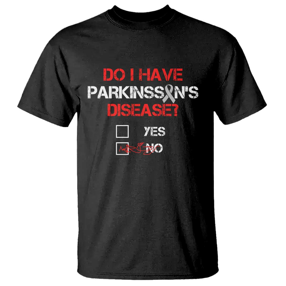 Parkinson's Support T Shirt Yes No Warrior Survivor