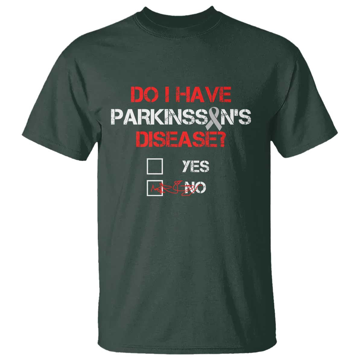 Parkinson's Support T Shirt Yes No Warrior Survivor