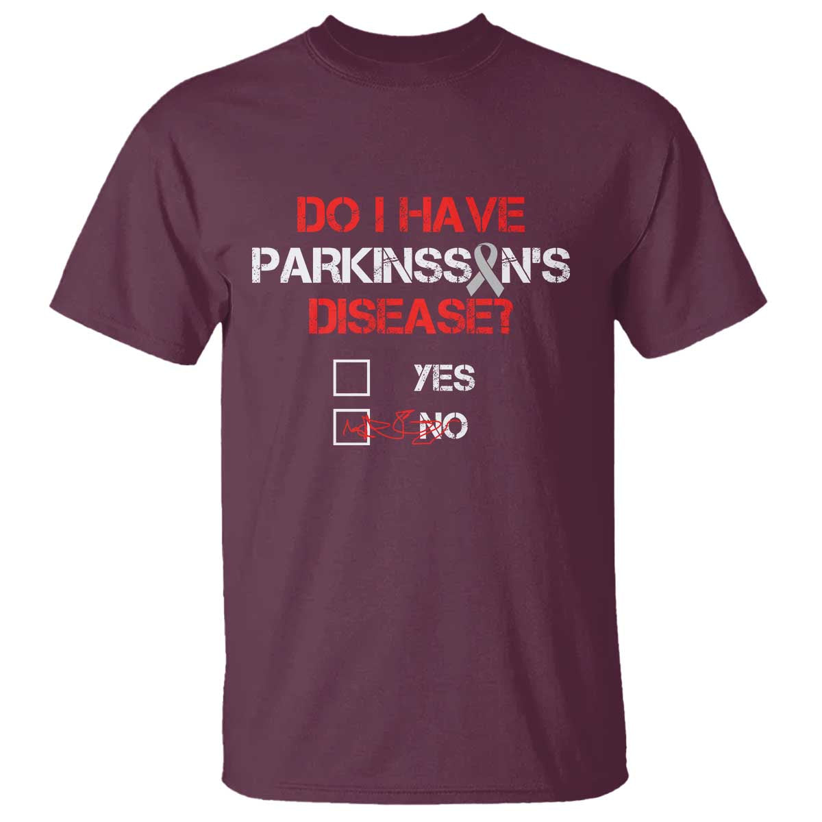 Parkinson's Support T Shirt Yes No Warrior Survivor