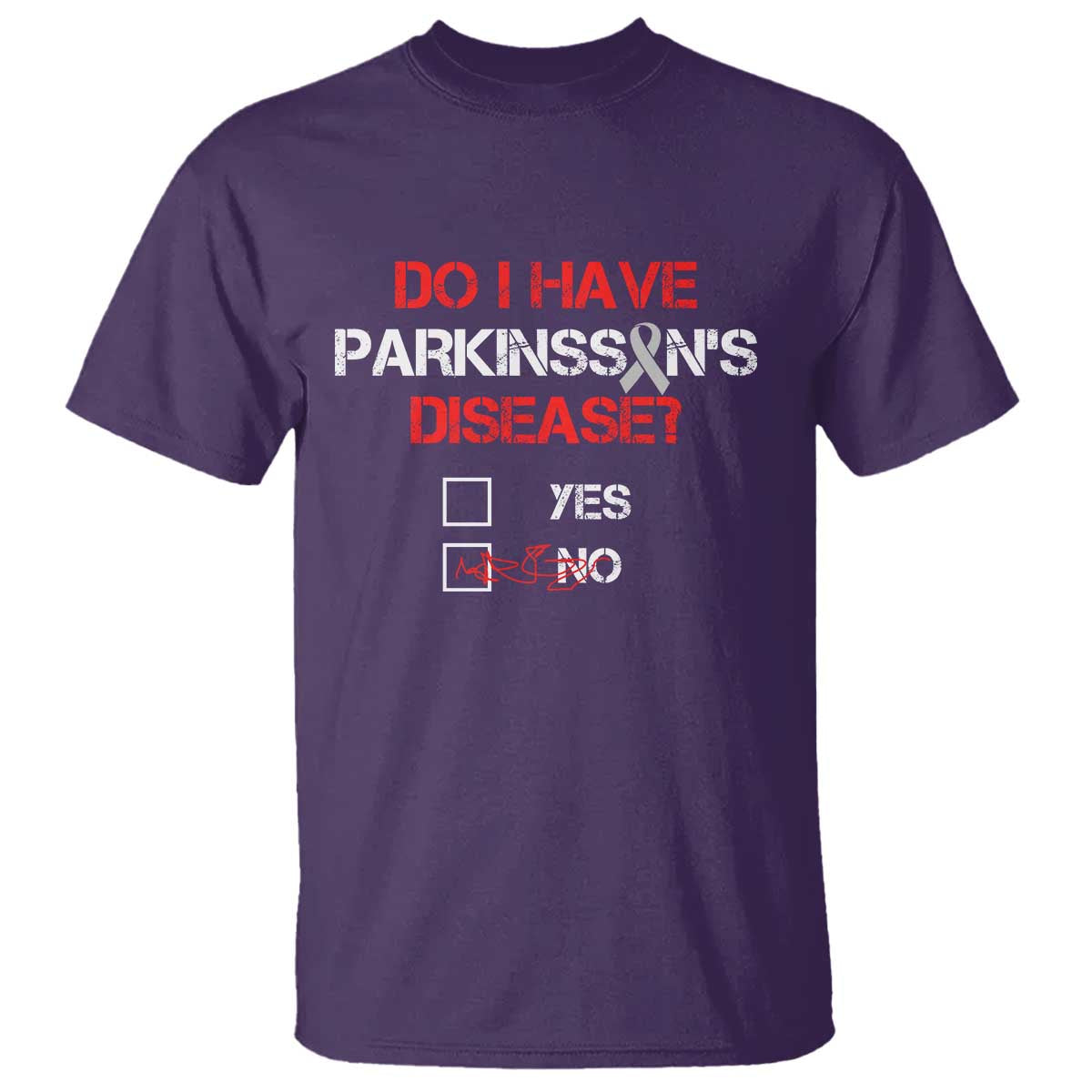 Parkinson's Support T Shirt Yes No Warrior Survivor