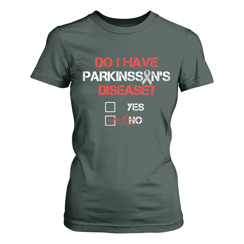 Parkinson's Support T Shirt For Women Yes No Warrior Survivor