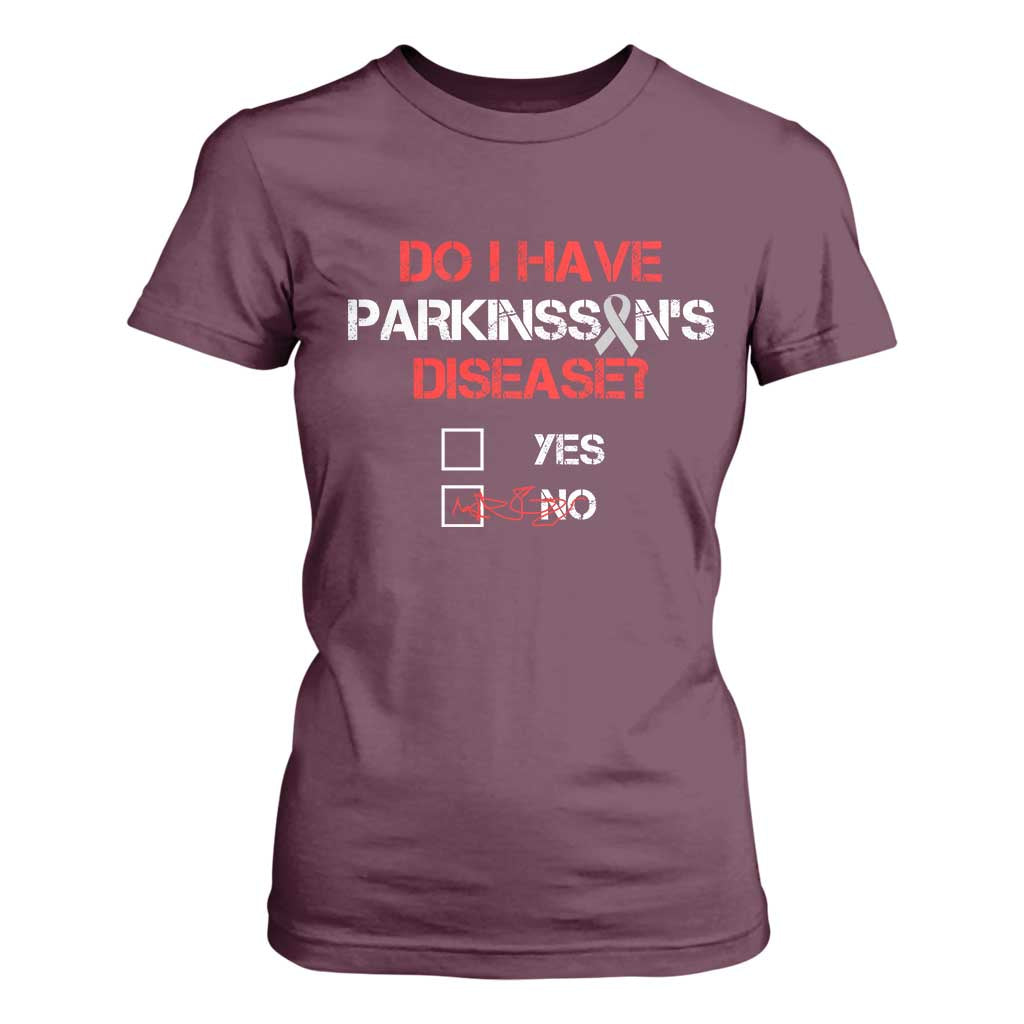Parkinson's Support T Shirt For Women Yes No Warrior Survivor