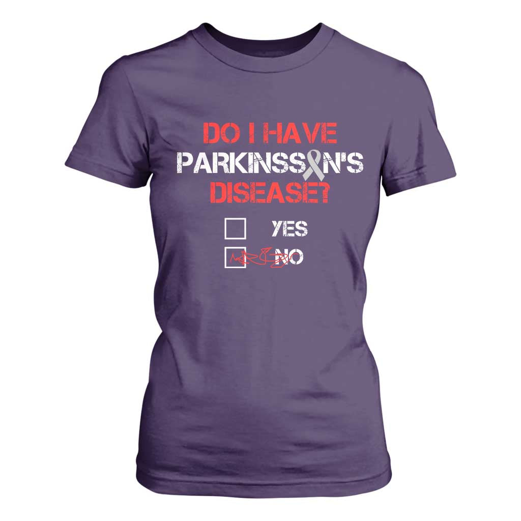 Parkinson's Support T Shirt For Women Yes No Warrior Survivor