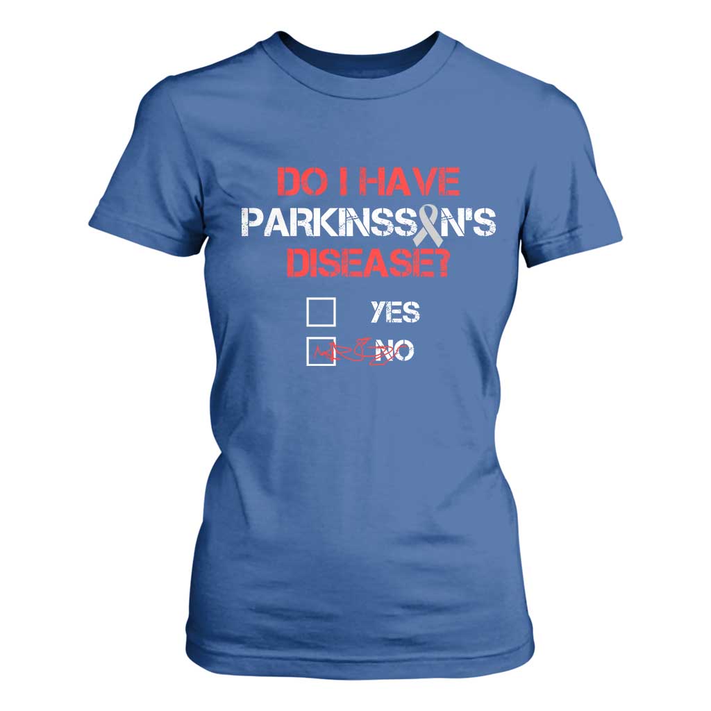 Parkinson's Support T Shirt For Women Yes No Warrior Survivor