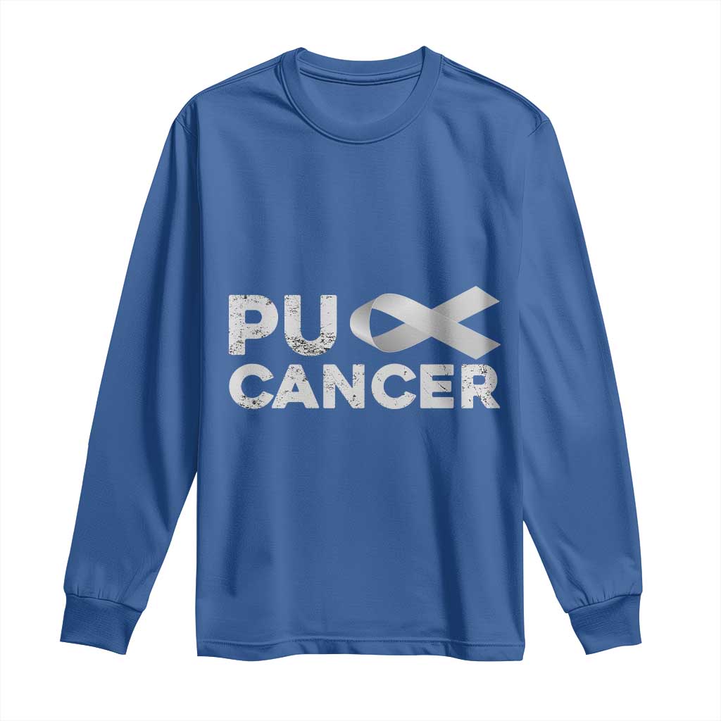 Parkinson's Support Long Sleeve Shirt Puck Farkinsons Parkinson's Silver Gray Ribbon
