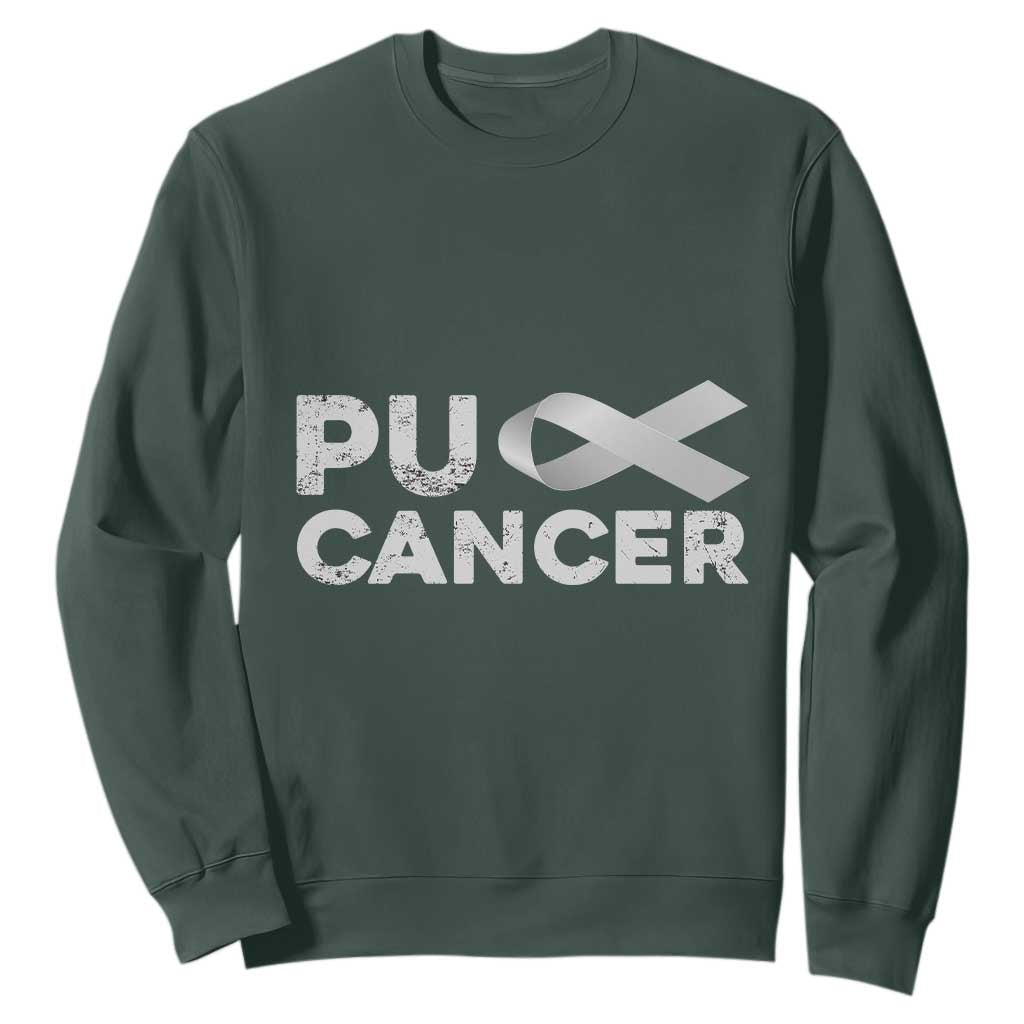 Parkinson's Support Sweatshirt Puck Farkinsons Parkinson's Silver Gray Ribbon