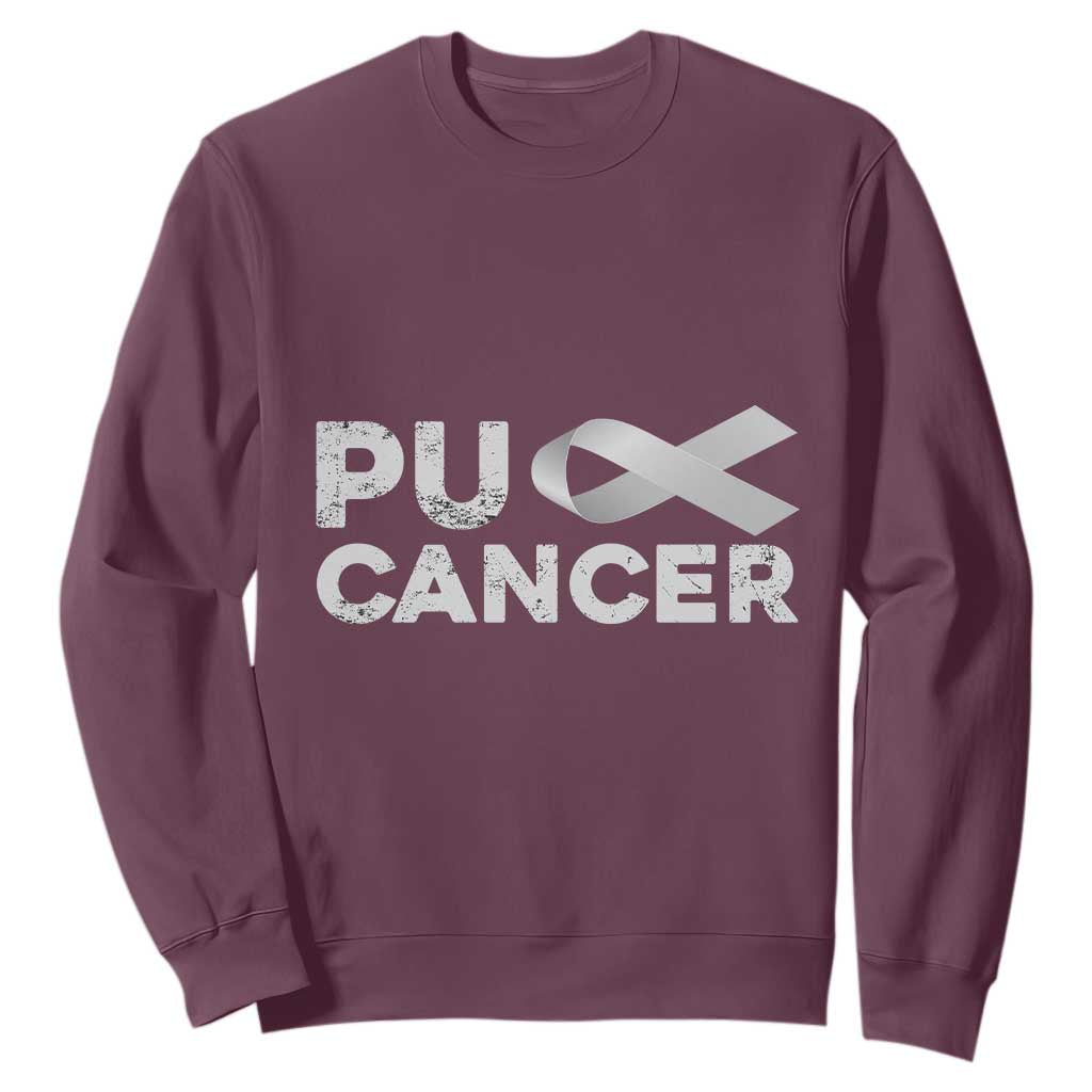 Parkinson's Support Sweatshirt Puck Farkinsons Parkinson's Silver Gray Ribbon