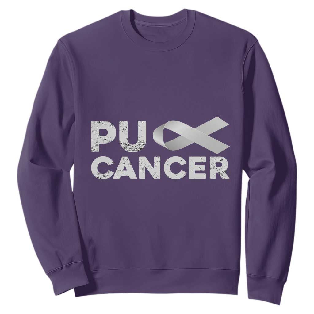 Parkinson's Support Sweatshirt Puck Farkinsons Parkinson's Silver Gray Ribbon