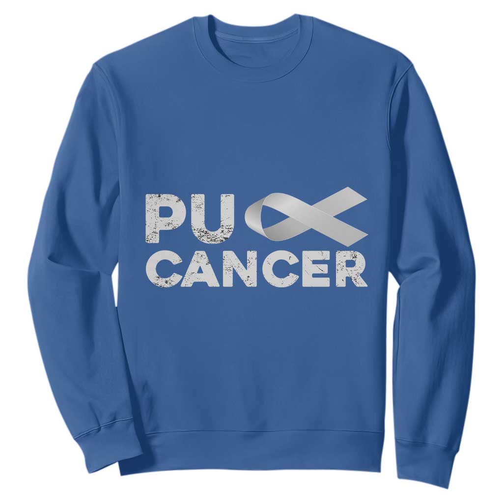 Parkinson's Support Sweatshirt Puck Farkinsons Parkinson's Silver Gray Ribbon