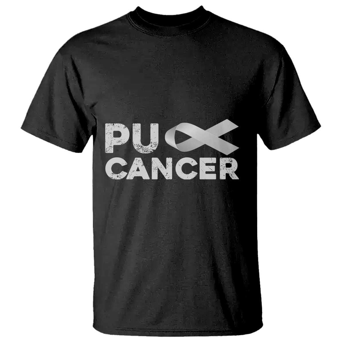 Parkinson's Support T Shirt Puck Farkinsons Parkinson's Silver Gray Ribbon