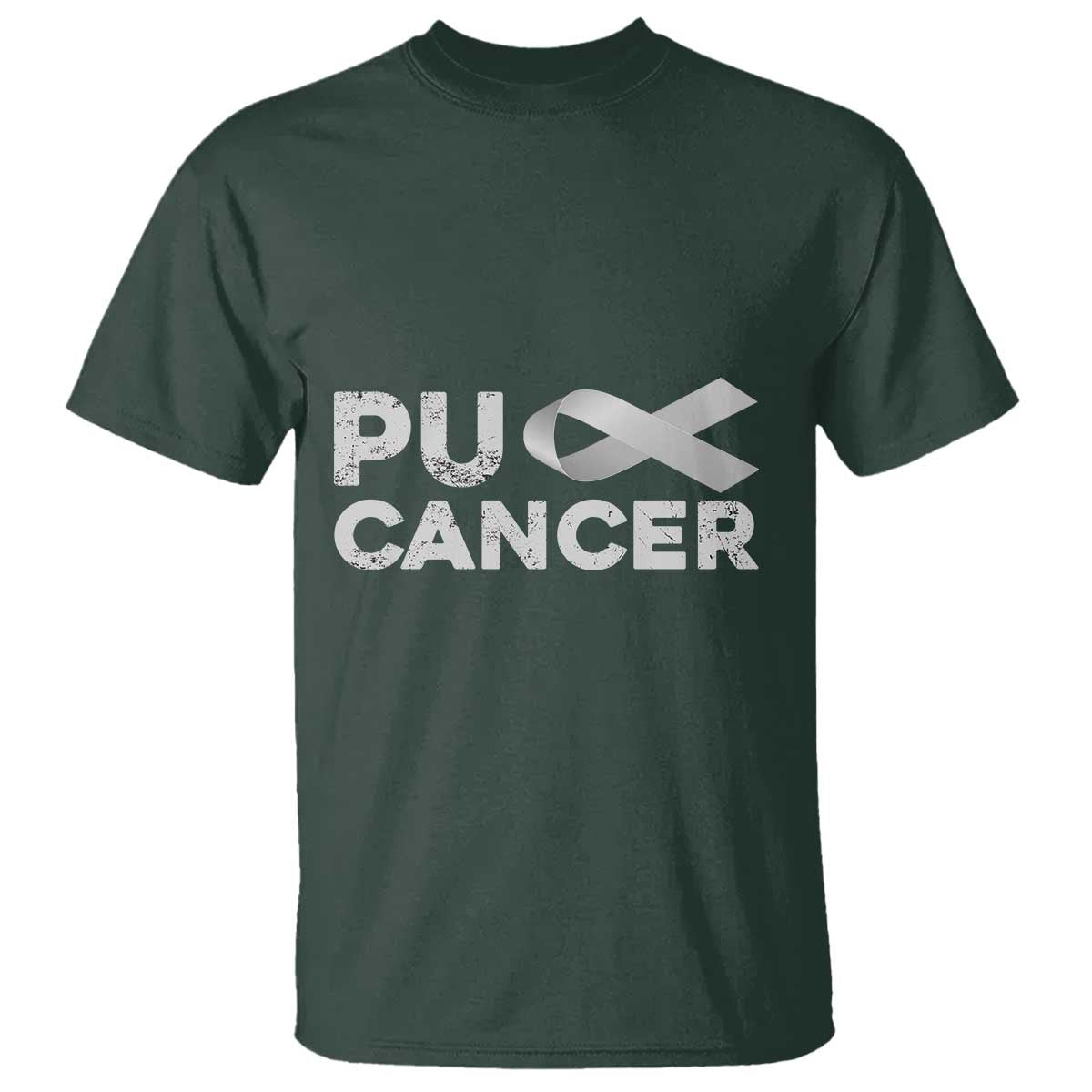 Parkinson's Support T Shirt Puck Farkinsons Parkinson's Silver Gray Ribbon
