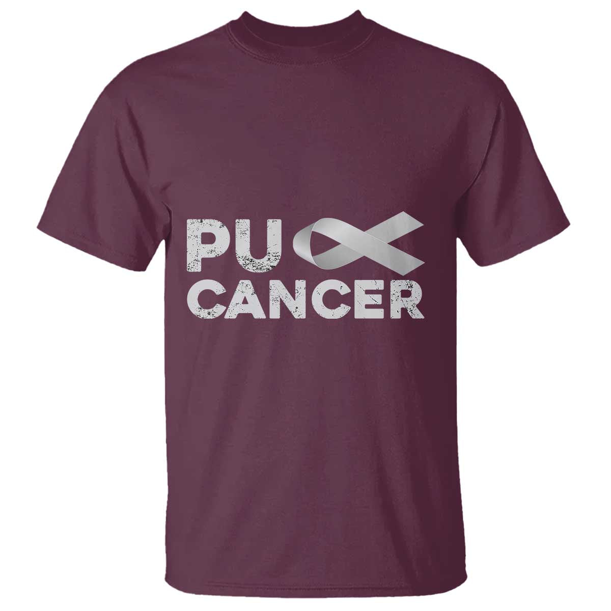 Parkinson's Support T Shirt Puck Farkinsons Parkinson's Silver Gray Ribbon