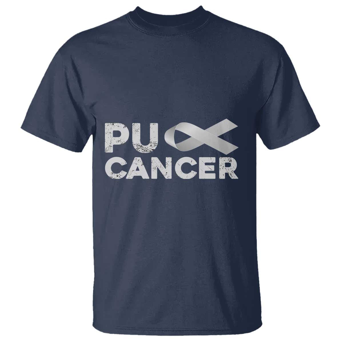 Parkinson's Support T Shirt Puck Farkinsons Parkinson's Silver Gray Ribbon
