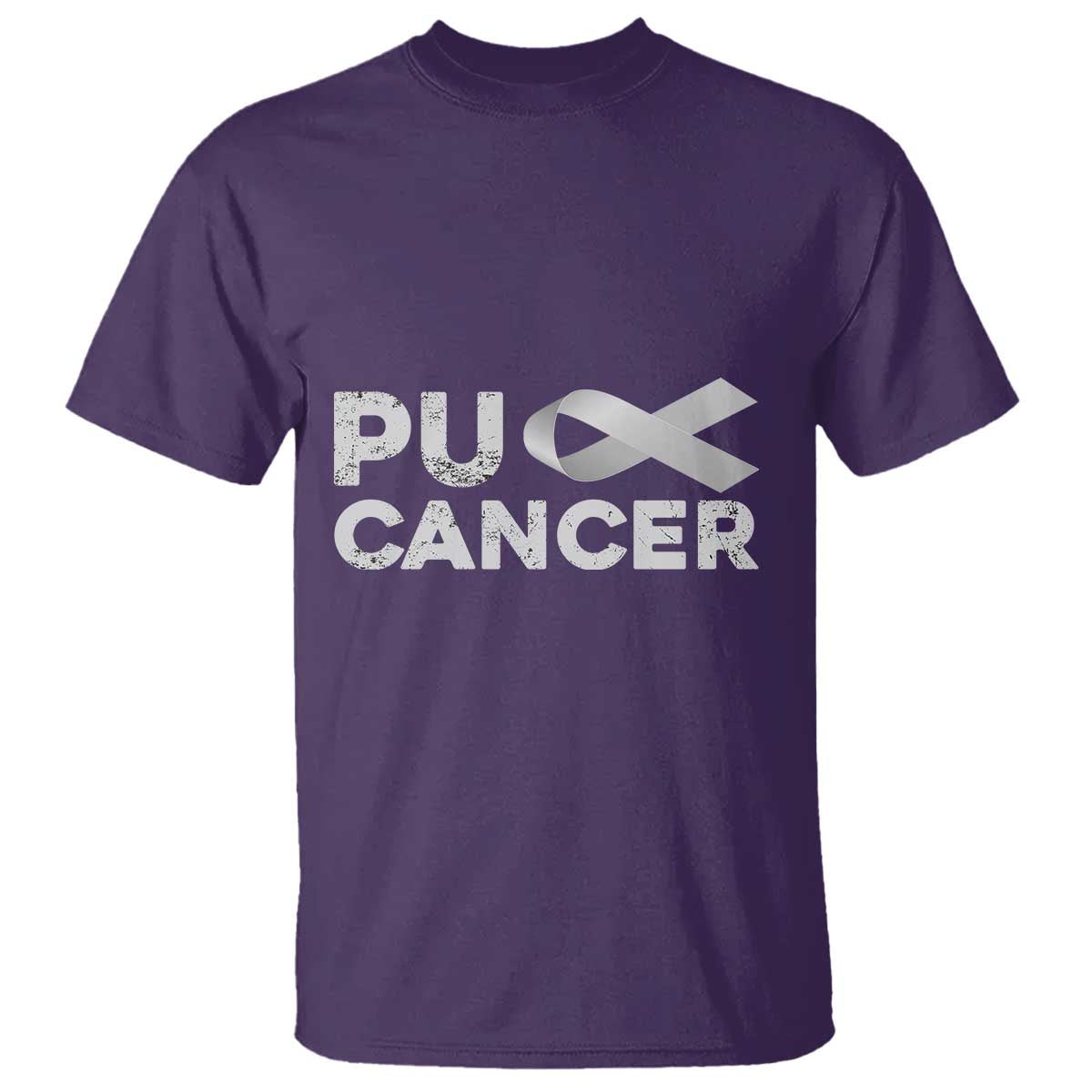 Parkinson's Support T Shirt Puck Farkinsons Parkinson's Silver Gray Ribbon